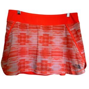 The North Face skort size large orange and white